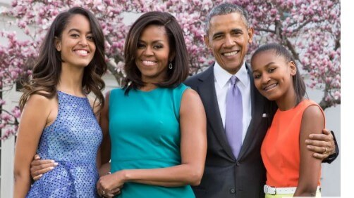 TO MALIA AND SASHA OBAMA: "BEING YOUR Father WILL Continuously BE THE Best Endowment OF MY LIFE."