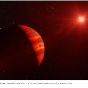 Jupiter-sized planets are very rare around the least massive stars Fewer than 2 percent of all lightweight red dwarfs have a planet as massive as Jupiter